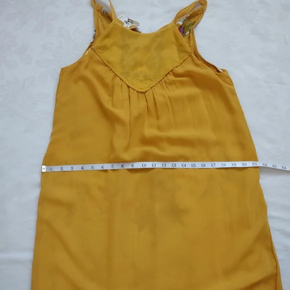 Anthropologie koi fish halter back ties ruffle hem embroidered maxi flowy dress - Picture 7 of 9